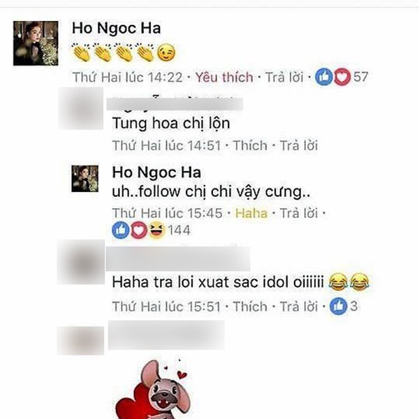 Hồ Ngọc Hà cũng có những đáp trả khéo léo dành cho anti fan khiến nhiều người ưng ý.