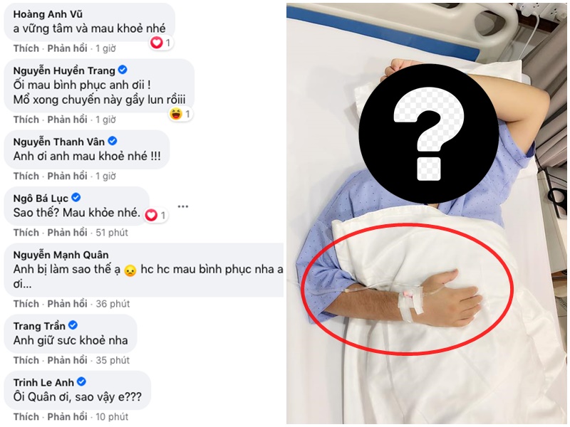Một nam ca sĩ đình đám showbiz Việt chia sẻ ảnh nhập viện phẫu thuật, lộ rõ vẻ tiều tụy, tay chằng chịt dây truyền nước khiến CĐM lo lắng, hoang mang