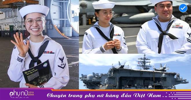 Nữ thủy thủ gốc Việt trên tàu sân bay USS Ronald Reagan hiện cập cảng