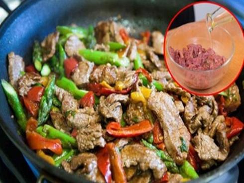 Mẹo xào thịt bò chín mềm, không bị dai